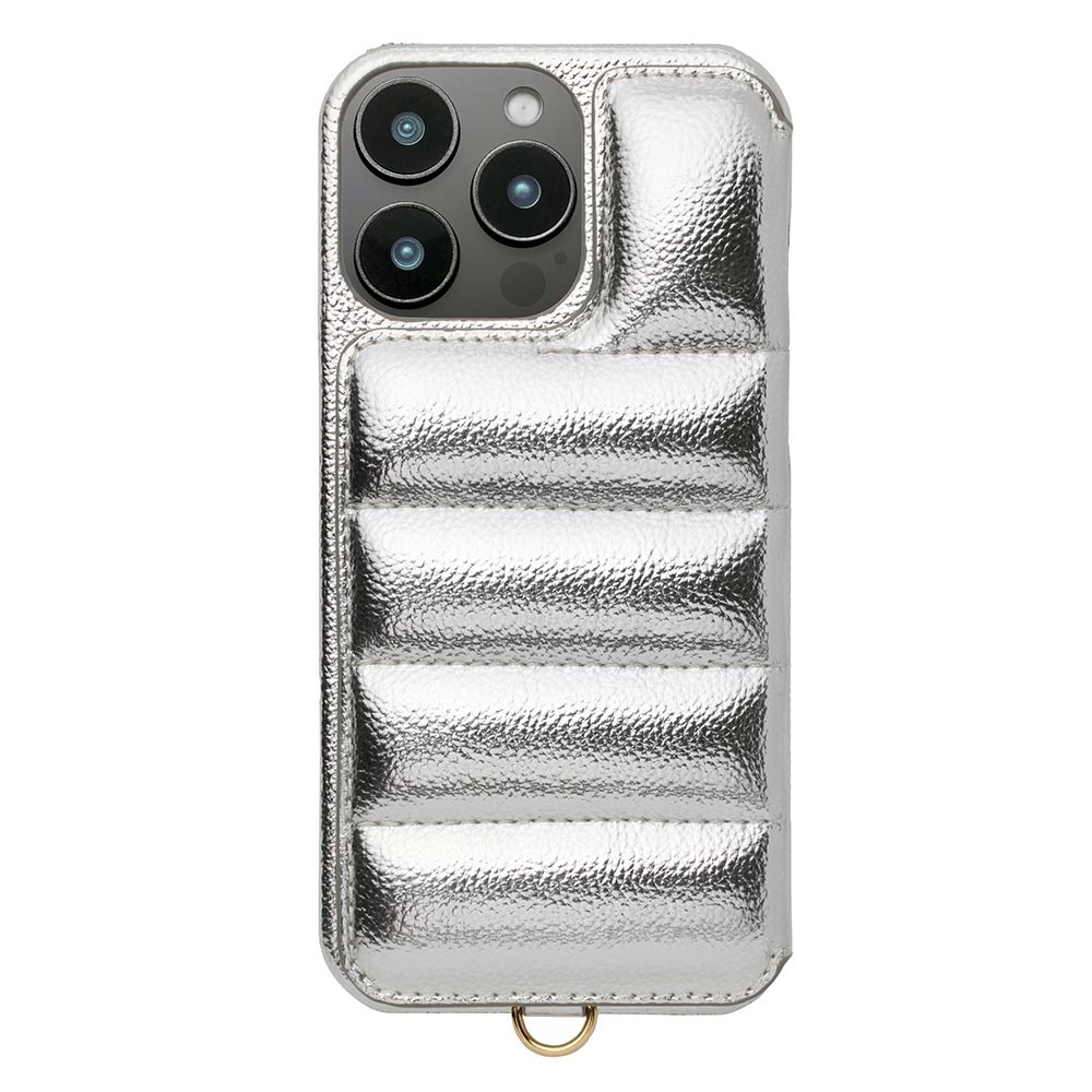 【iPhone16 Pro Max ケース】Puffy Case (silver)