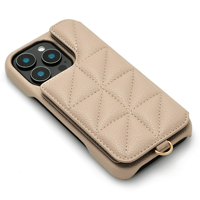 【iPhone16 Pro ケース】Triangle Puffy Case (beige)goods_nameサブ画像