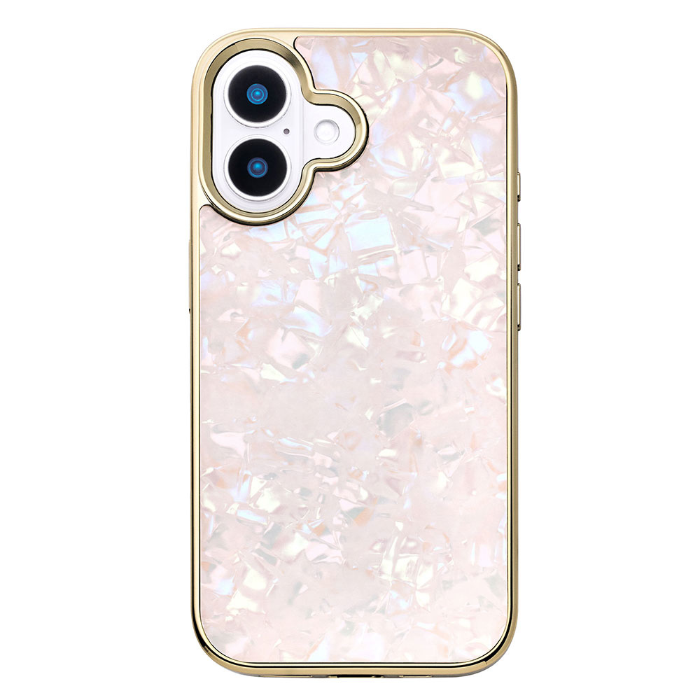 【iPhone16 ケース】Glass Shell Case (pink)