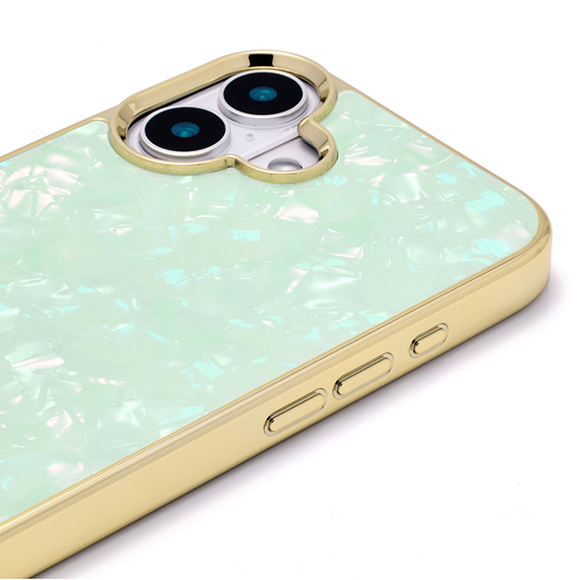 【iPhone16 Plus ケース】Glass Shell Case (mint)サブ画像