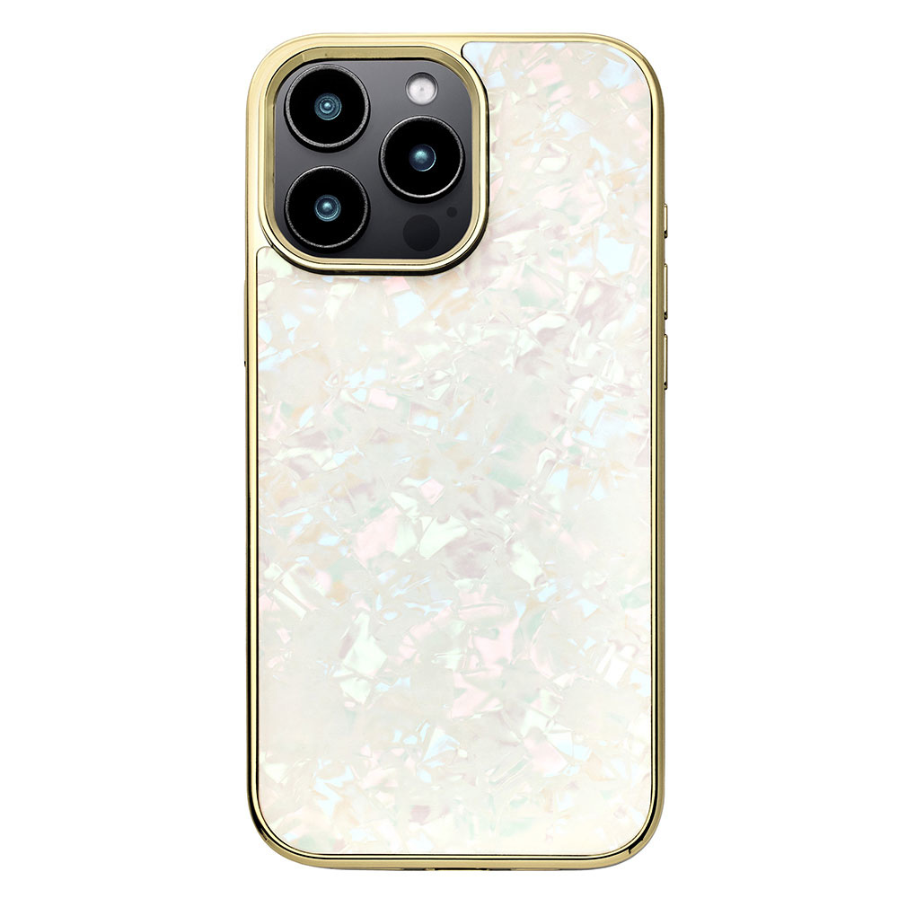 【iPhone16 Pro Max ケース】Glass Shell Case (gold)