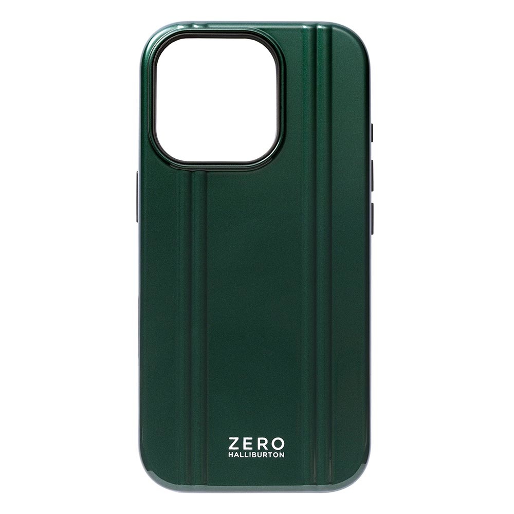 【iPhone16 Pro ケース】ZERO HALLIBURTON Hybrid Shockproof Case (British Green)