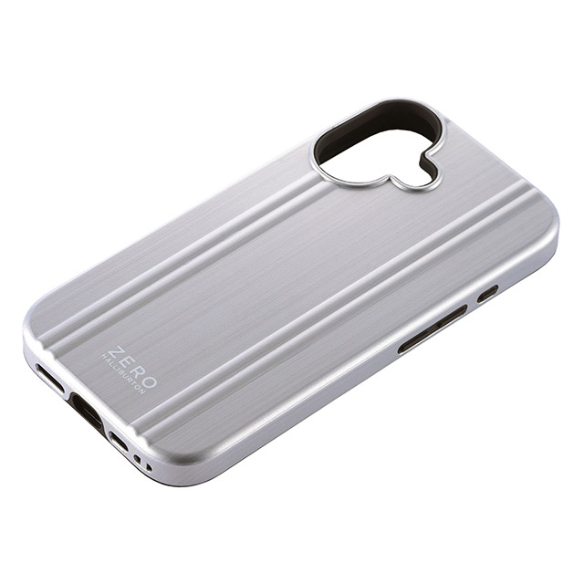 【iPhone16 ケース】ZERO HALLIBURTON Hybrid Shockproof Case (Matte Silver)サブ画像