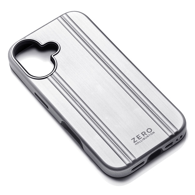 【iPhone16 ケース】ZERO HALLIBURTON Hybrid Shockproof Case (Matte Silver)goods_nameサブ画像