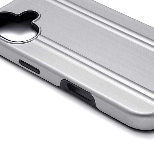 【iPhone16 ケース】ZERO HALLIBURTON Hybrid Shockproof Case (Matte Silver)goods_nameサブ画像