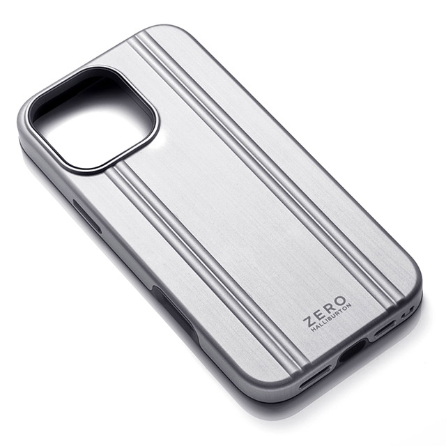 【iPhone16 Pro ケース】ZERO HALLIBURTON Hybrid Shockproof Case (Matte Silver)goods_nameサブ画像