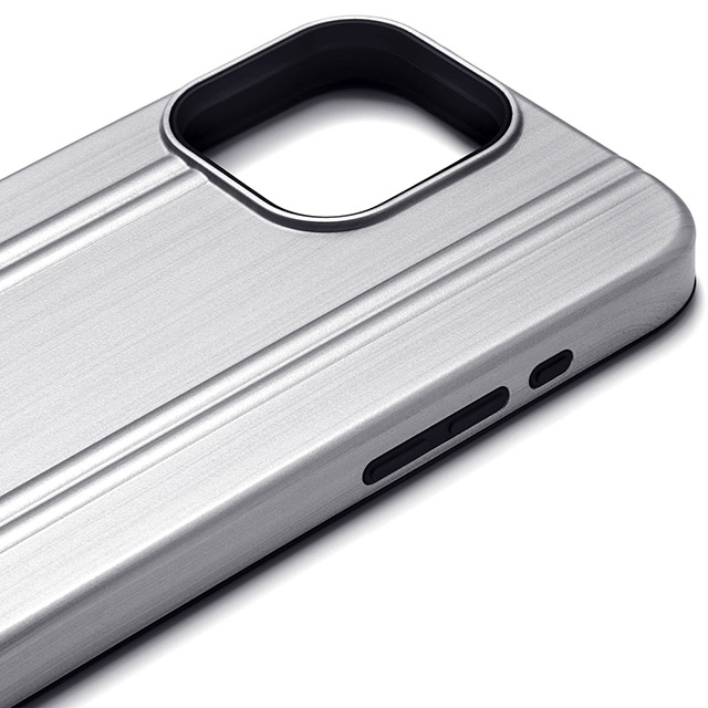 【iPhone16 Pro ケース】ZERO HALLIBURTON Hybrid Shockproof Case (Matte Silver)goods_nameサブ画像