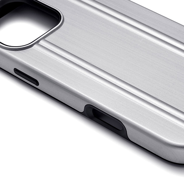 【iPhone16 Pro ケース】ZERO HALLIBURTON Hybrid Shockproof Case (Matte Silver)サブ画像