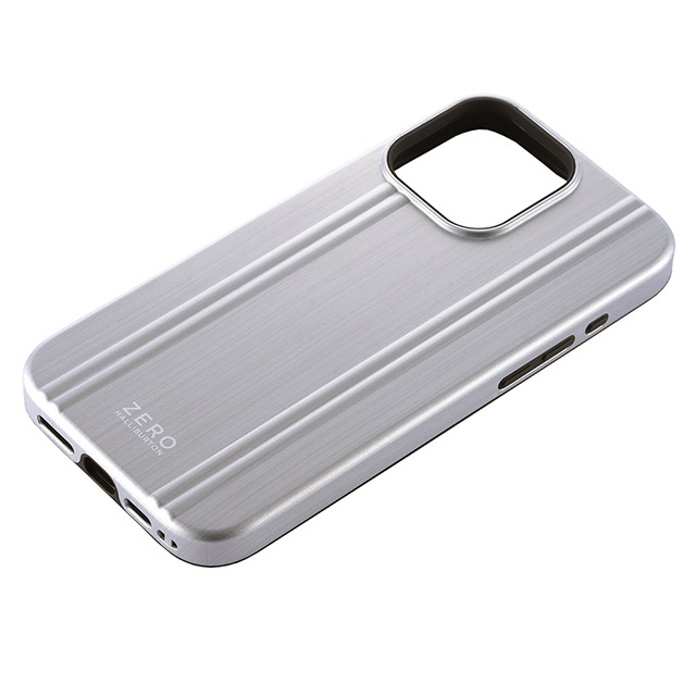 【iPhone16 Pro Max ケース】ZERO HALLIBURTON Hybrid Shockproof Case (Matte Silver)サブ画像