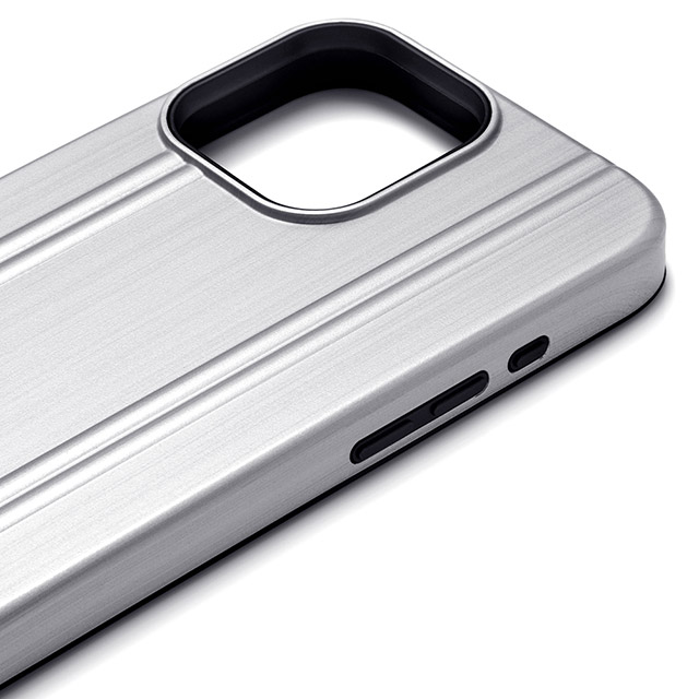 【iPhone16 Pro Max ケース】ZERO HALLIBURTON Hybrid Shockproof Case (Matte Silver)goods_nameサブ画像