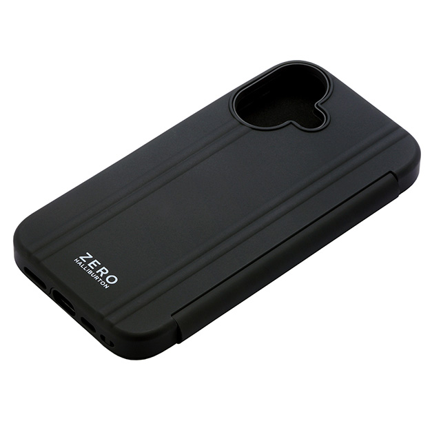 【iPhone16 ケース】ZERO HALLIBURTON Hybrid Shockproof Flip Case (Black)サブ画像