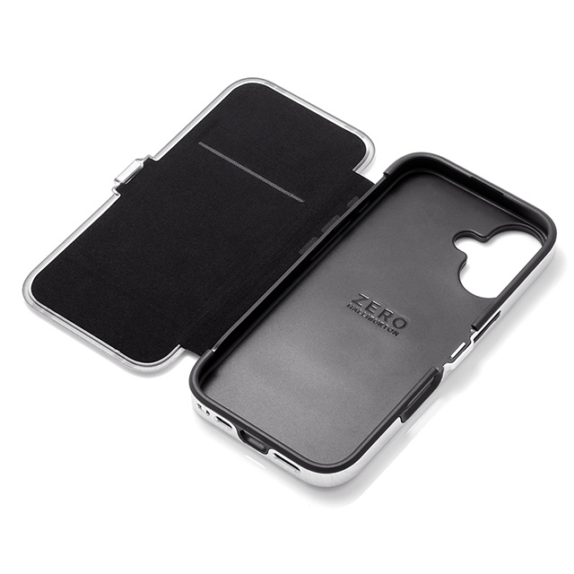 【iPhone16 ケース】ZERO HALLIBURTON Hybrid Shockproof Flip Case (Black)goods_nameサブ画像