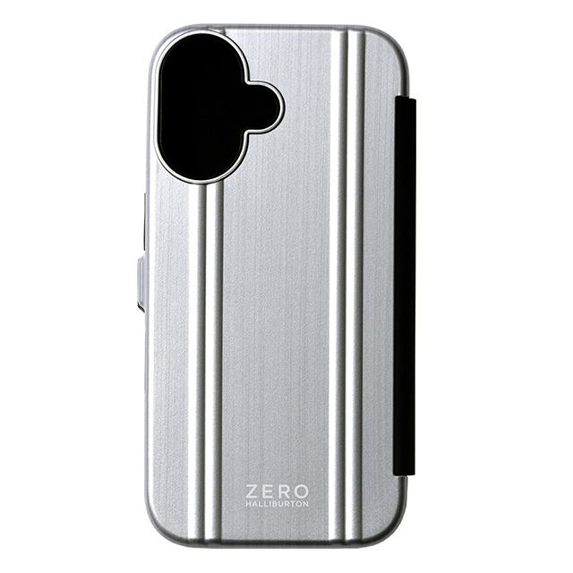 【iPhone16 ケース】ZERO HALLIBURTON Hybrid Shockproof Flip Case (Matte Silver)goods_nameサブ画像