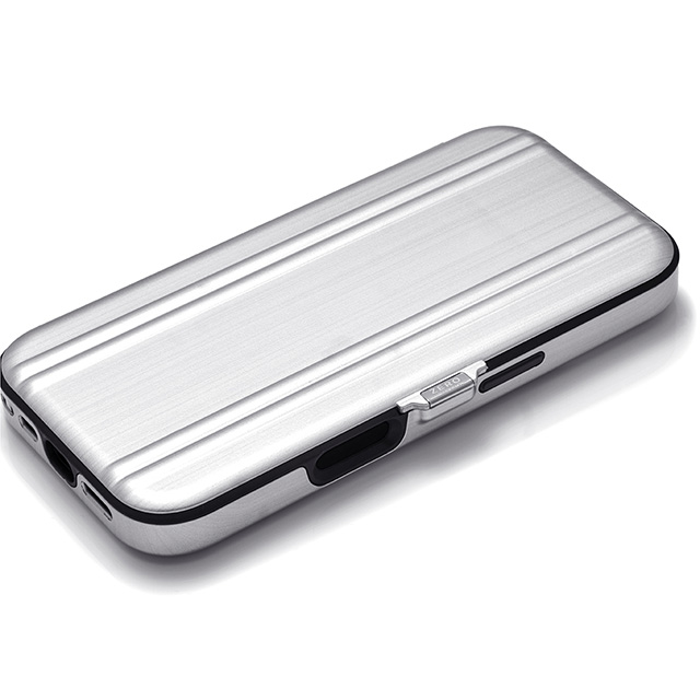 【iPhone16 ケース】ZERO HALLIBURTON Hybrid Shockproof Flip Case (Matte Silver)サブ画像