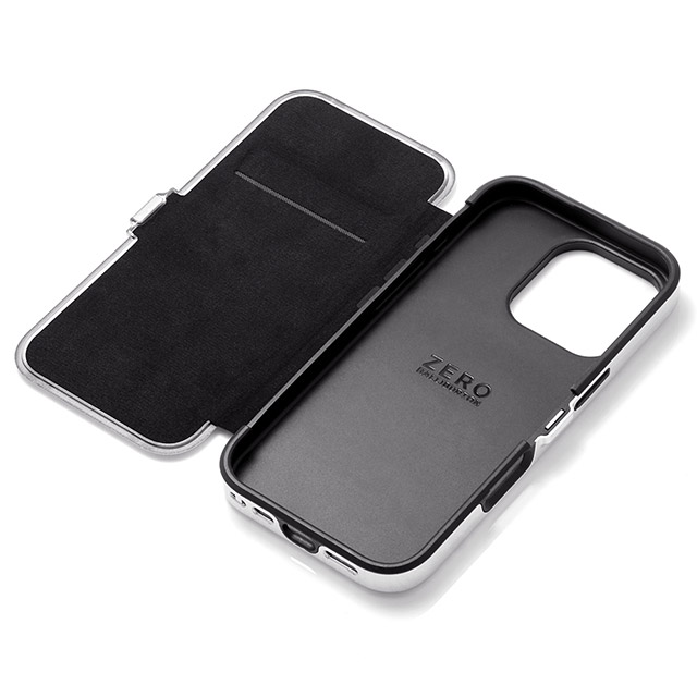 【iPhone16 Pro ケース】ZERO HALLIBURTON Hybrid Shockproof Flip Case (Black)サブ画像