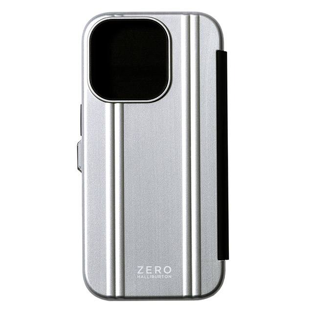 【iPhone16 Pro ケース】ZERO HALLIBURTON Hybrid Shockproof Flip Case (Matte Silver)goods_nameサブ画像