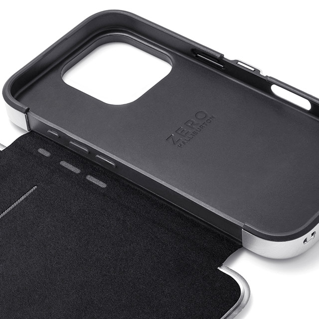 【iPhone16 Pro Max ケース】ZERO HALLIBURTON Hybrid Shockproof Flip Case (Black)goods_nameサブ画像