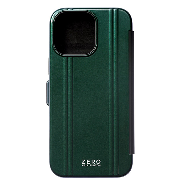 【iPhone16 Pro Max ケース】ZERO HALLIBURTON Hybrid Shockproof Flip Case (British Green)サブ画像