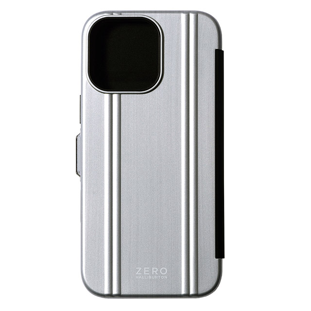 【iPhone16 Pro Max ケース】ZERO HALLIBURTON Hybrid Shockproof Flip Case (Matte Silver)goods_nameサブ画像