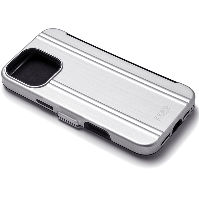 【iPhone16 Pro Max ケース】ZERO HALLIBURTON Hybrid Shockproof Flip Case (Matte Silver)goods_nameサブ画像