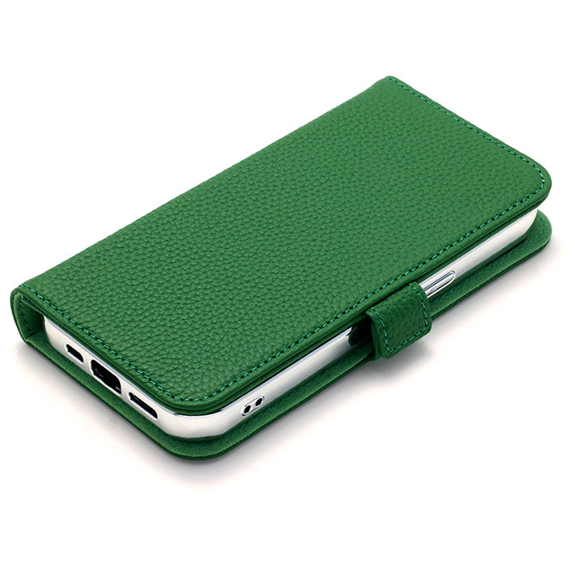 【iPhone15/14/13 ケース】Rich in color Leather Book (avocado green)サブ画像