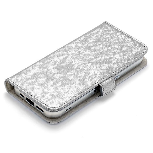 【iPhone15 Pro ケース】Rich in color Leather Book (silver)サブ画像