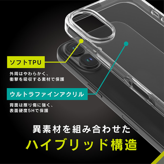 【iPhone16 ケース】[GLASSICA] 背面ガラスケース クリアサブ画像