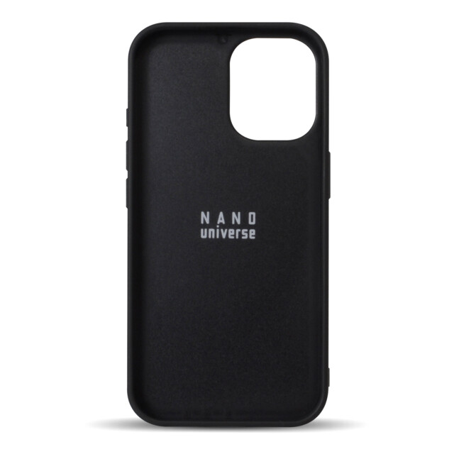 【iPhone16 ケース】nano universe カードポケット付き背面ケース (バイカラー/ブラック)サブ画像