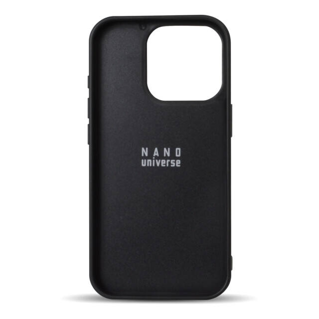 【iPhone16 Pro ケース】nano universe カードポケット付き背面ケース (バイカラー/グレー)サブ画像