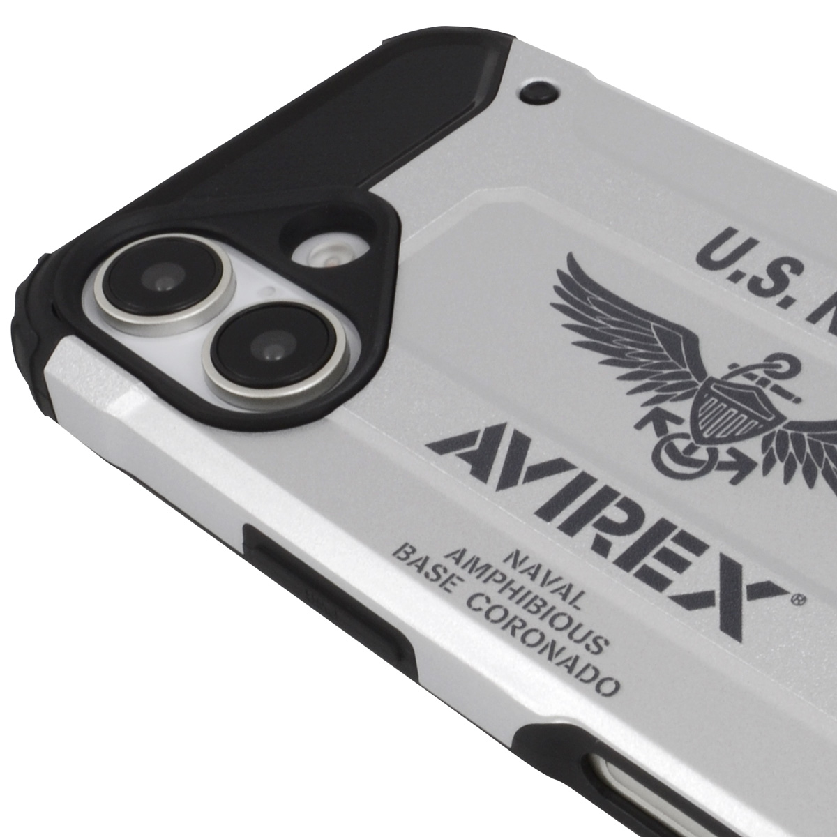 【iPhone16 ケース】AVIREX 耐衝撃ケース (アーミータフ/シルバー)goods_nameサブ画像