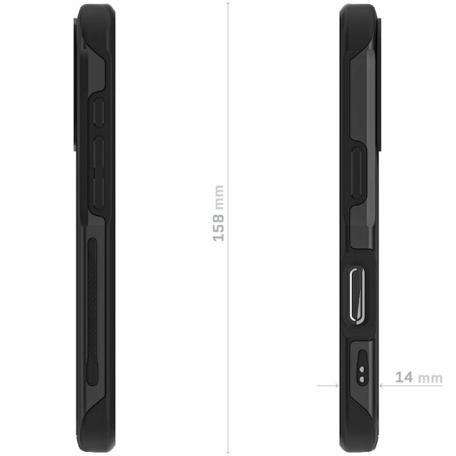 【iPhone16 Pro ケース】Ghostek Atomic Slim (Black)サブ画像