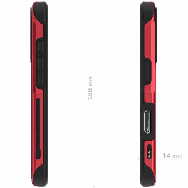 【iPhone16 Pro Max ケース】Ghostek Atomic Slim (Red)サブ画像