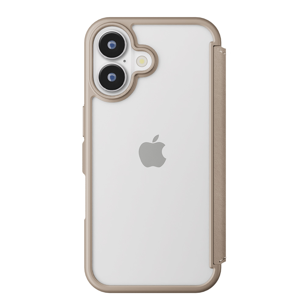 【iPhone16 ケース】ガラスフリップケース  (ベージュ)goods_nameサブ画像