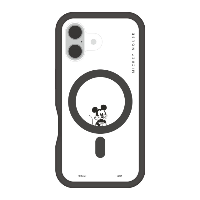 【iPhone16 ケース】ディズニーキャラクター MagSafe対応プランプフレームケース (ミッキーマウス)