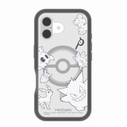 【iPhone16 ケース】ポケットモンスター MagSafe対応プランプフレームケース (ブラック)