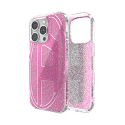 【iPhone16 Pro ケース】Oval D Glitter (Pink)