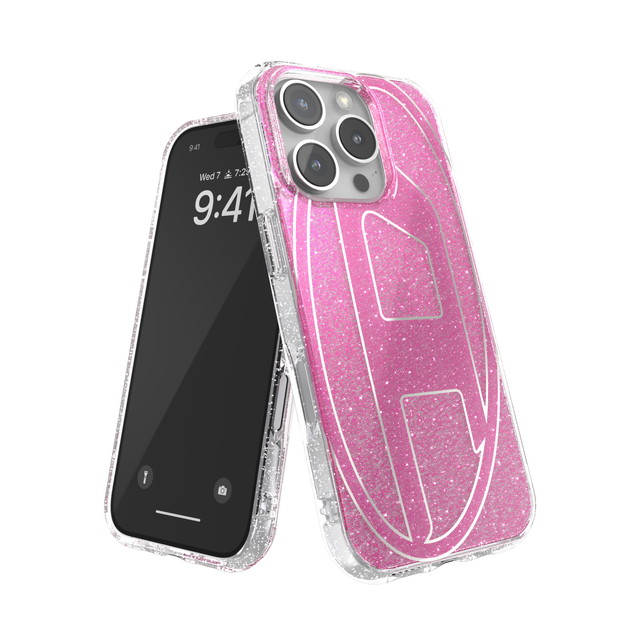 【iPhone16 Pro ケース】Oval D Glitter (Pink)サブ画像