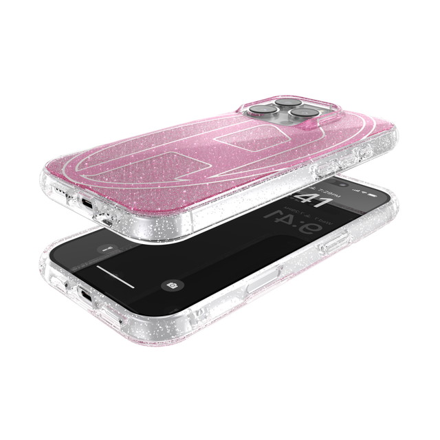 【iPhone16 Pro ケース】Oval D Glitter (Pink)サブ画像