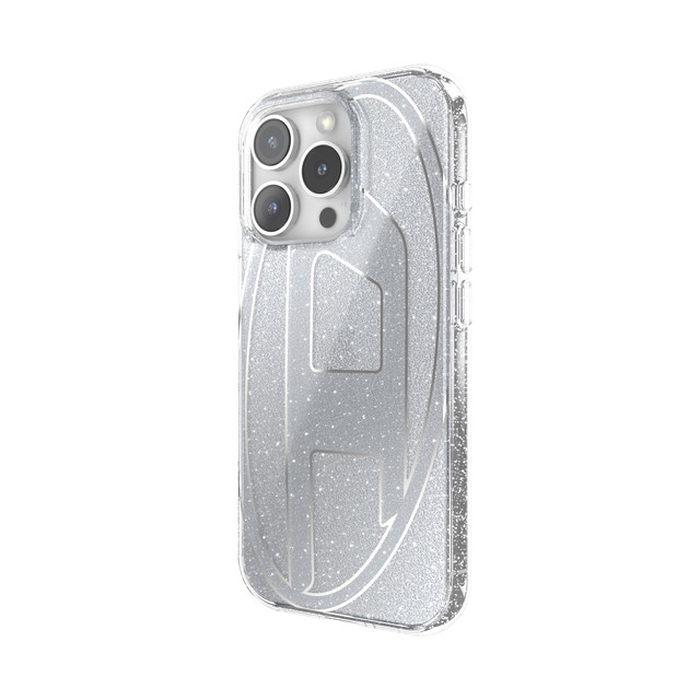 【iPhone16 Pro ケース】Oval D Glitter (Silver)サブ画像