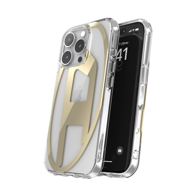 【iPhone16 Pro ケース】Oval D Mirror Clear (Clear/Gold)サブ画像