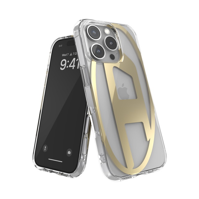 【iPhone16 Pro ケース】Oval D Mirror Clear (Clear/Gold)サブ画像