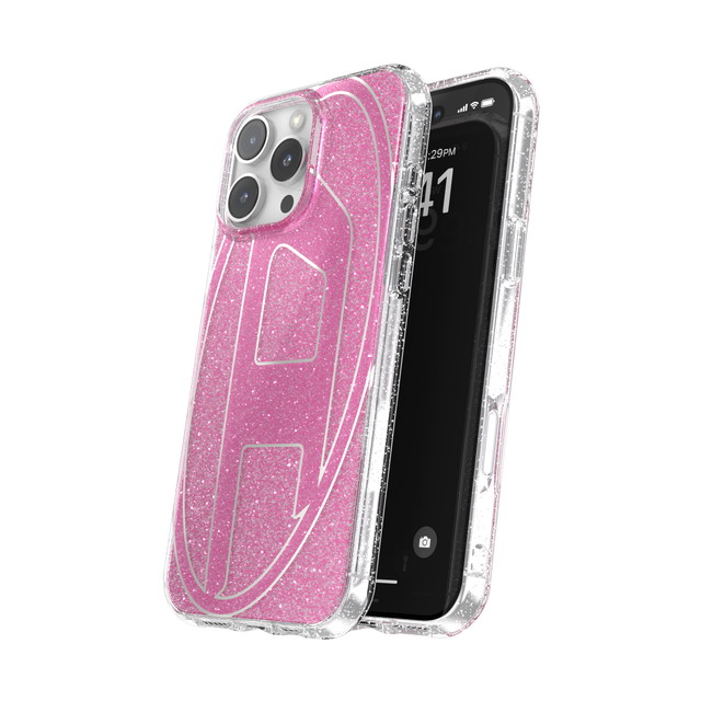 【iPhone16 Pro Max ケース】Oval D Glitter (Pink)サブ画像