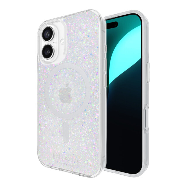 【iPhone16 ケース】Protective Hardshell Case for MagSafe (Chunky Glitter Iridescent)