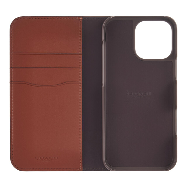 【iPhone16 Pro Max ケース】Folio Case (Signature C Tan)サブ画像