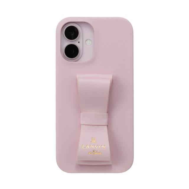 【iPhone16 ケース】Slim Wrap Case Stand & Ring Ribbon (Sakura Pink)