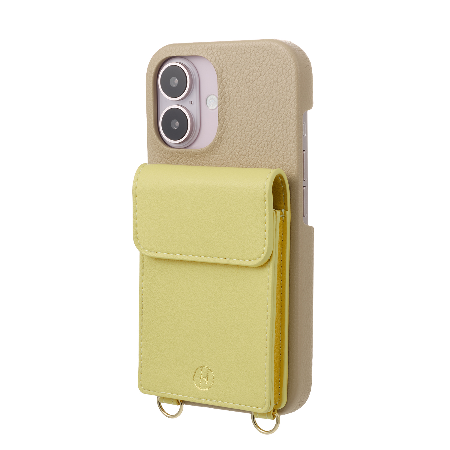 【iPhone16 ケース】Wrap Case with Pouch (Beige×Yellow)goods_nameサブ画像