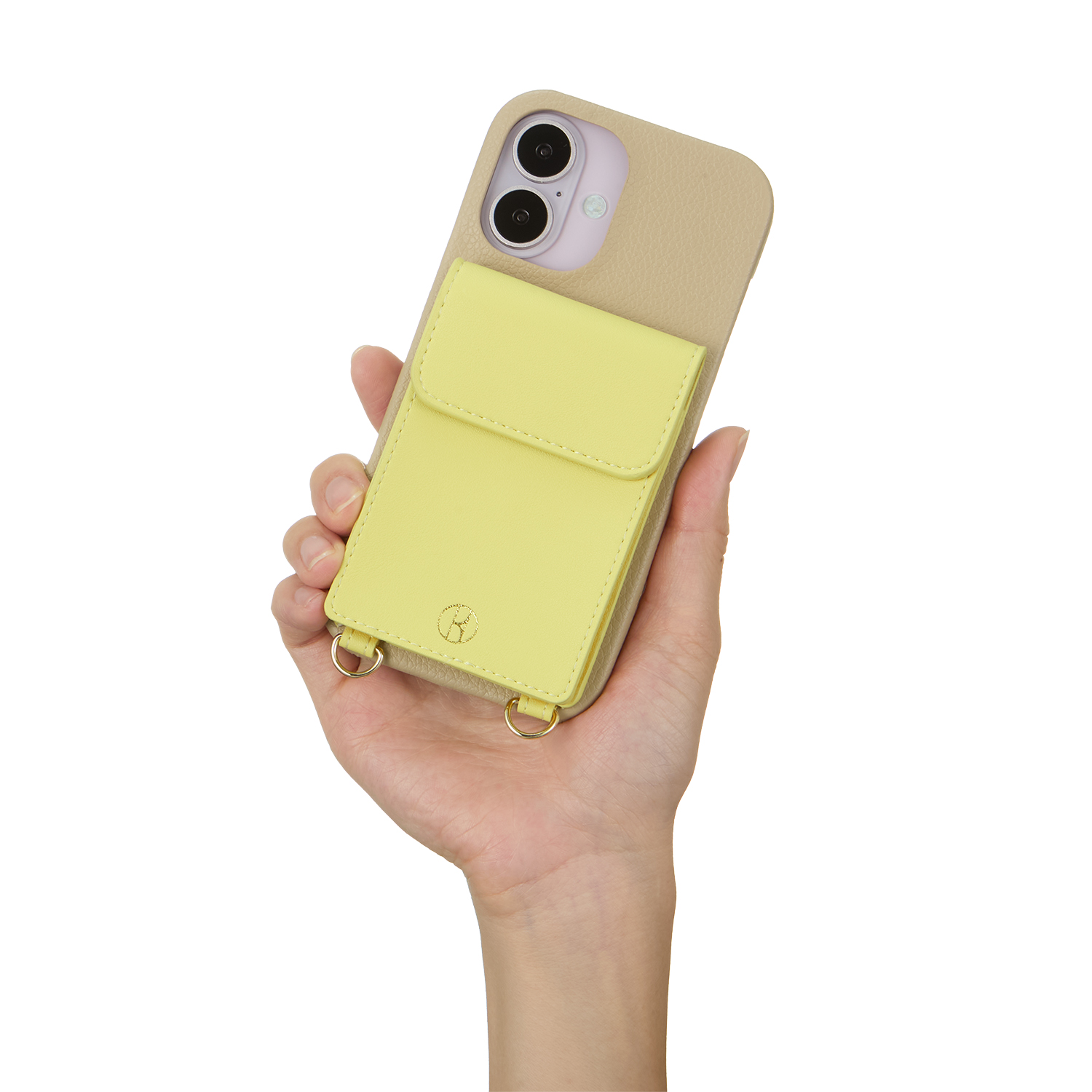 【iPhone16 ケース】Wrap Case with Pouch (Beige×Yellow)goods_nameサブ画像