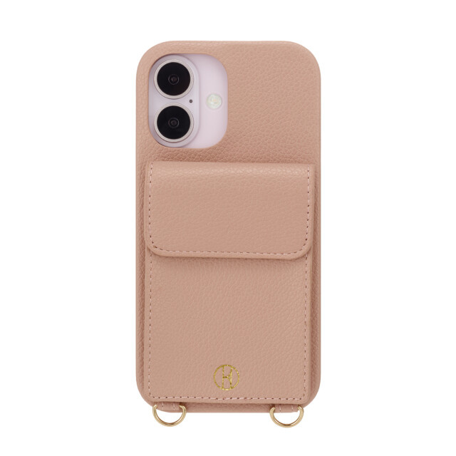 【iPhone16 ケース】Wrap Case with Pouch (Dusty Pink)