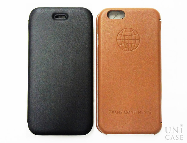 【iPhone6s/6 ケース】TRANS CONTINENTS LEATHER CASE for iPhone6s/6 (Brown)の表面と背面