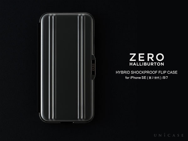 ZERO HALLIBURTON Hybrid Shockproof Flip Case for ZERO HALLIBURTON Hybrid Shockproof Flip Case for iPhoneSE(第2世代)/8/7